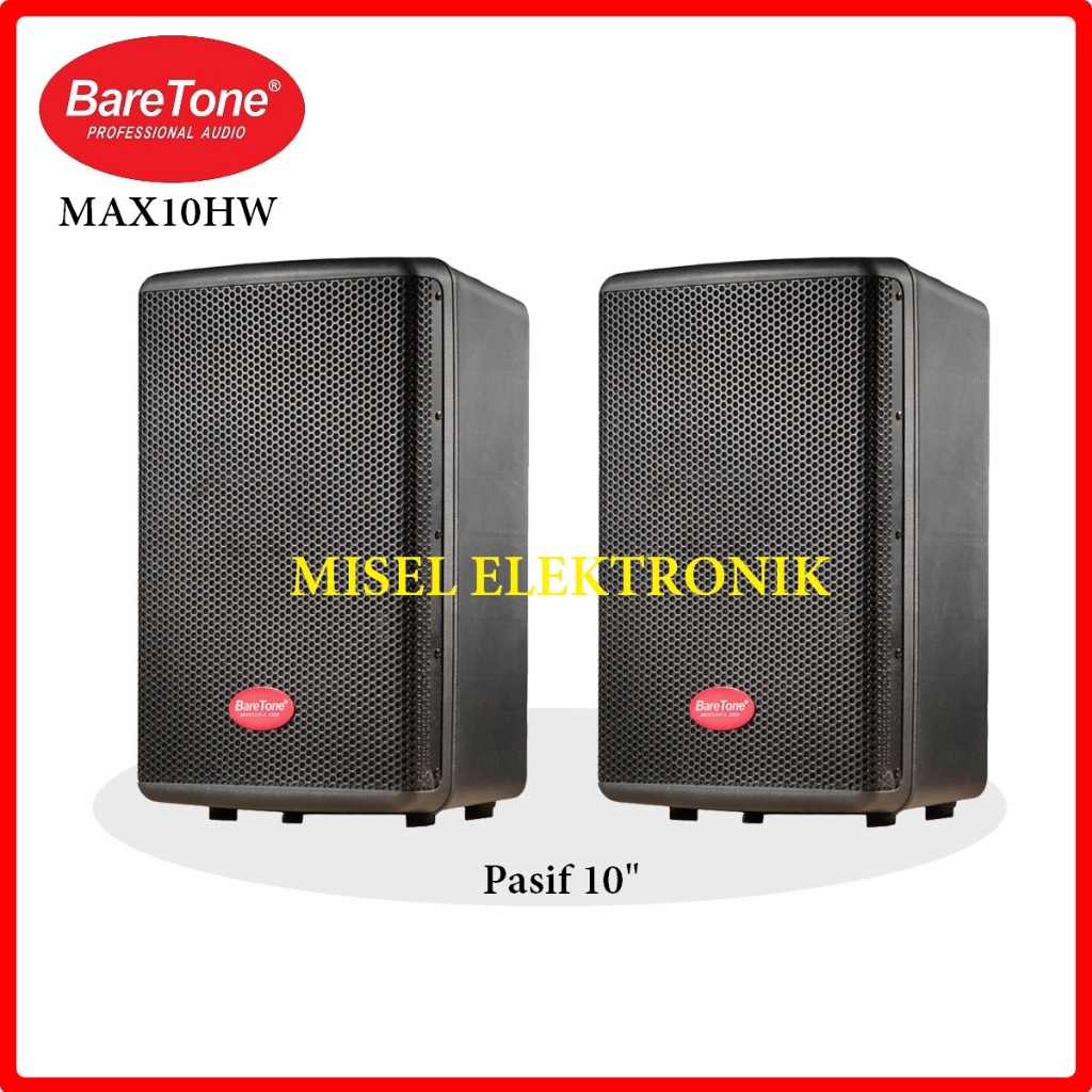 Speaker Pasif 10 inch Baretone MAX10HW Original Sepasang