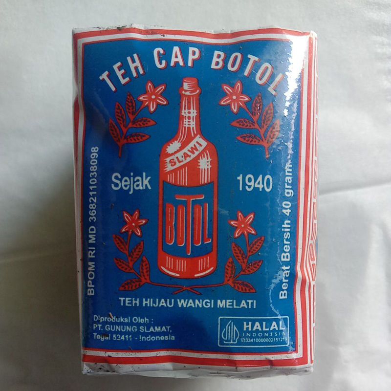 

Teh Seduh Cap Botol Kemasan Biru - Teh Hijau Wangi Melati - 40 gram