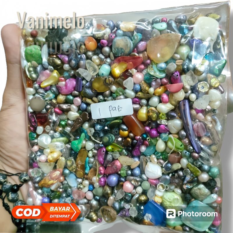 COD✅ Manik Manik Mutiara Campur -+500Gram