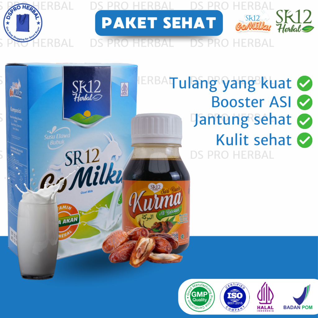 

GOMILKU SUSU & SARI KURMA SR12 I SUSU KAMBING ETAWA SR12 l Sari Kurma al barokah l Sari Kurma Murni