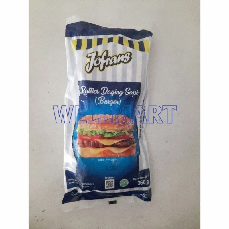 

Jofrans Patties Daging Sapi 360g Isi 6 Isian Burger Beef Patties