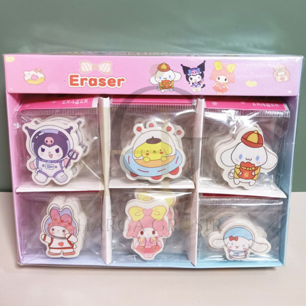 

Penghapus gepeng sanrio eraser varian termurah terjangkau kado imut bisa cod
