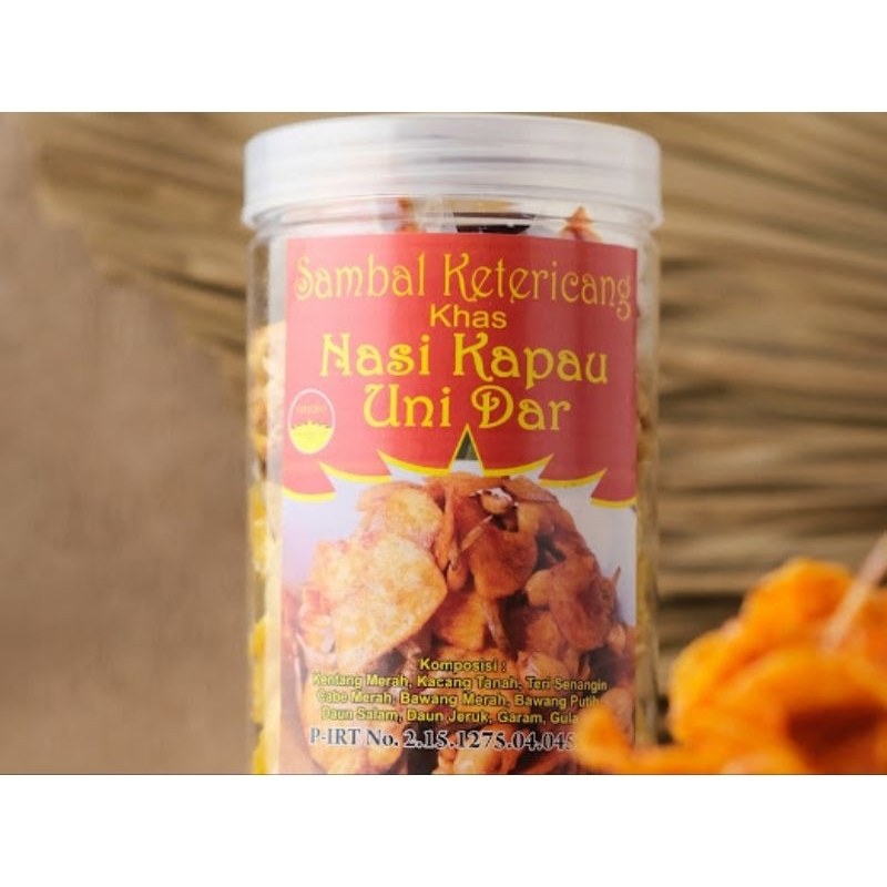 

Nasi Kapau Uni Dar Sambal Ketericang 250 gr Renyah Gurih
