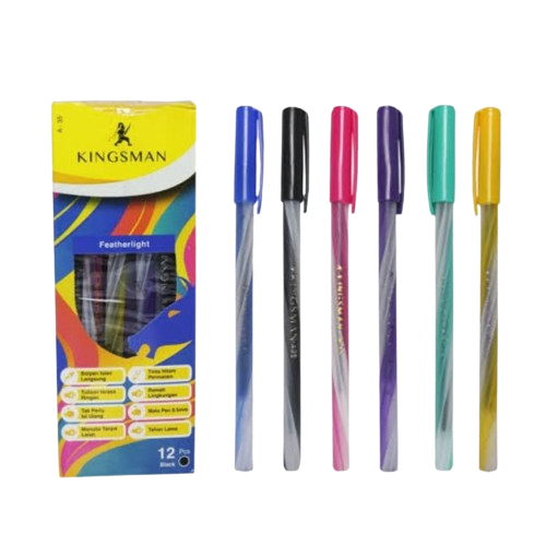 

PENA KINGSMAN A-35 Rainbow ulir 1pack Isi 12pcs