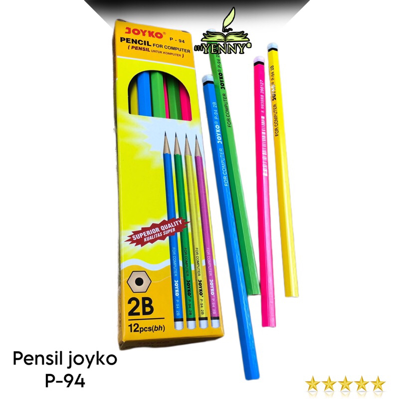 

Pensil Joyko 2B P-94 For Computer(Untuk Komputer) 1 Pack Isi 12 Pcs