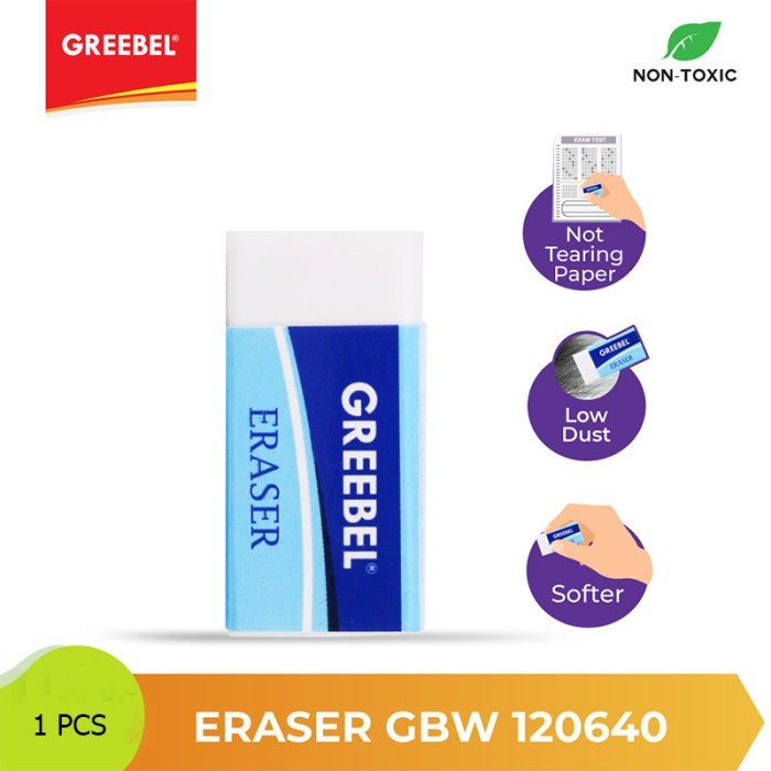 

GREEBEL Eraser GBW-120640 Penghapus pensil kecil penghapus warna putih