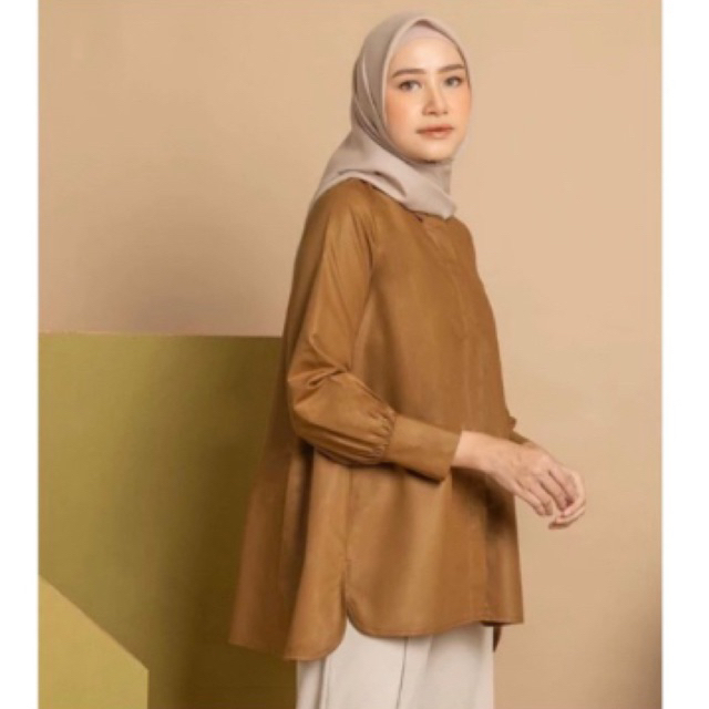 Preloved Senna Shirt Heaven Light warna Mariegold