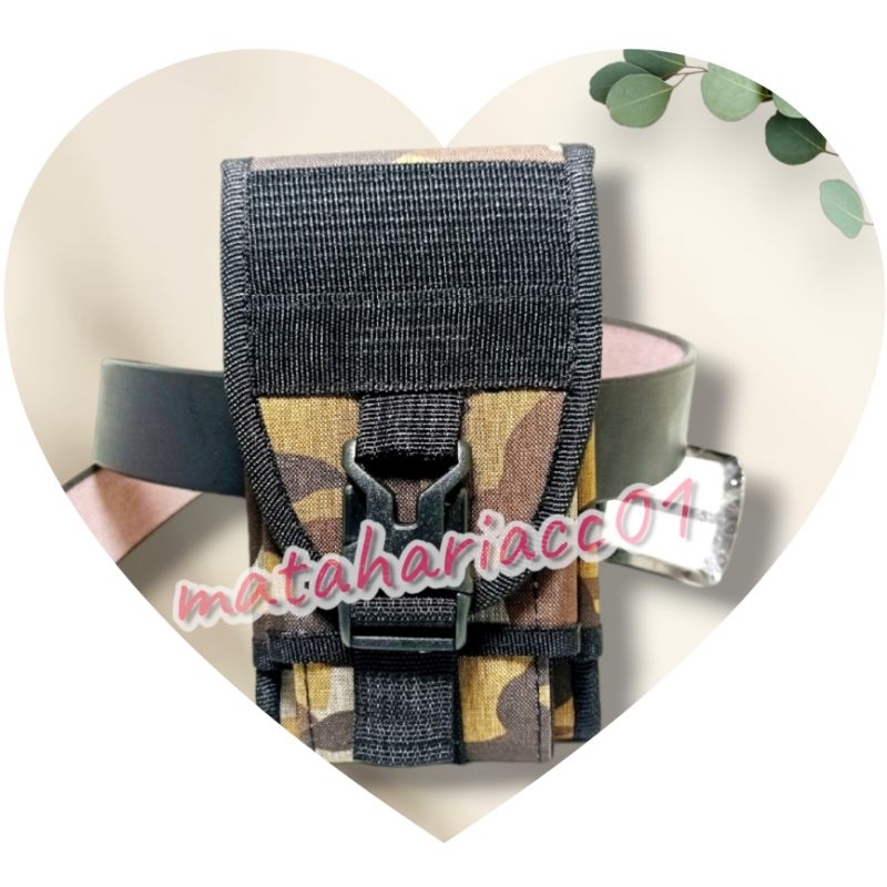 Sarung hp kanvas max 6,5 inch / wadah hp tactical kanvas