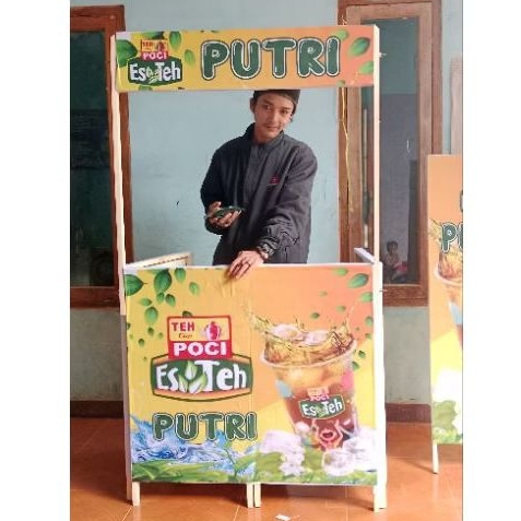 booth portable meja lipat /meja dagang lipat