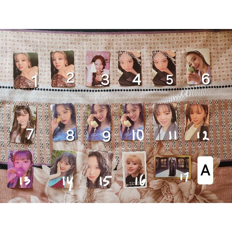 Photocard pc TWICE murah OFFICIAL feel special more & more alcohol free formula of love between 1&2 