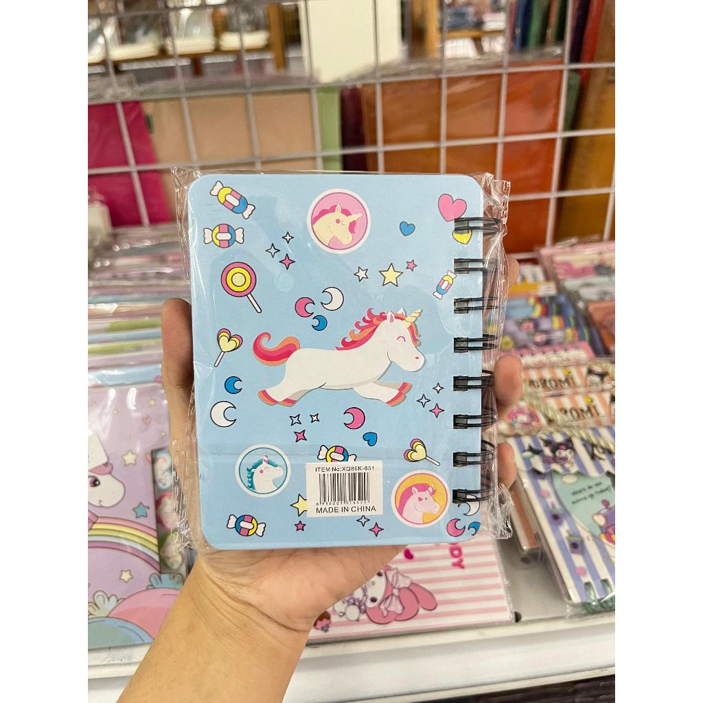 

MEMO DIARY MINI / BUKU CATATAN NOTEBOOK karakter lucu UNICORN A6 X086K