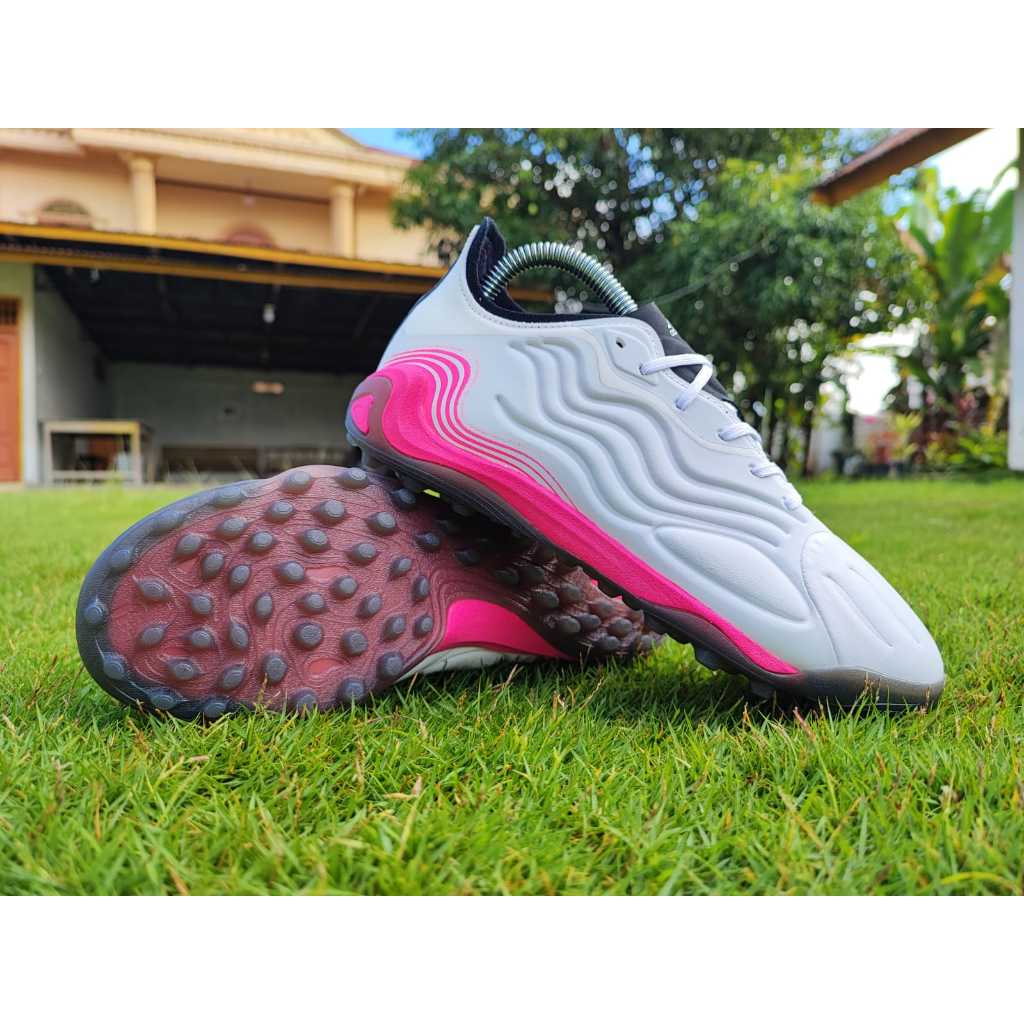 Sepatu Futsal Adidas Copa Sense.1 turf - White Shock Pink