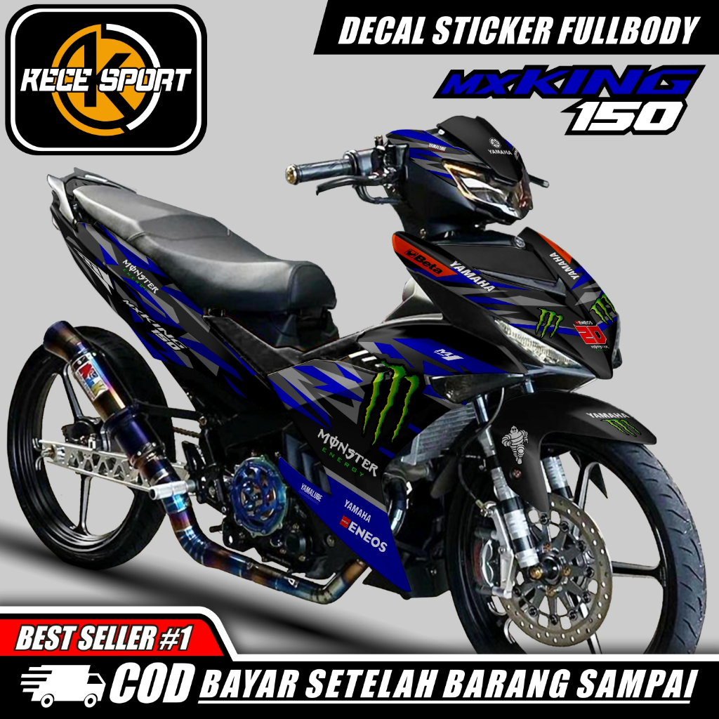 (PROMO) Decal Stiker Mx King 150 New Sticker Motor Mx King Fullbody Mx King 150 New Dekal Full Body 