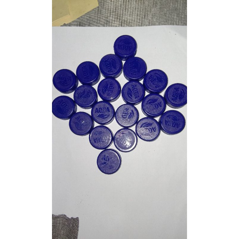 tutup botol bekas aqua
