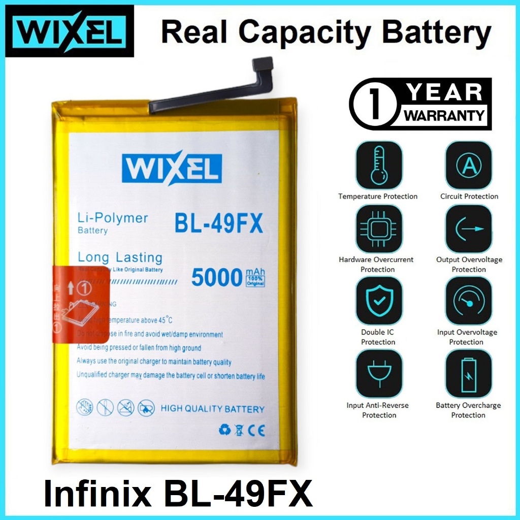WIXEL Baterai BL-49FX BL49FX Infinix Smart 6 X6511 X6511B Smart 6 Plus X6823 X6823C Batre Batrai Battery Double Power Ori Original Dual HP Handphone