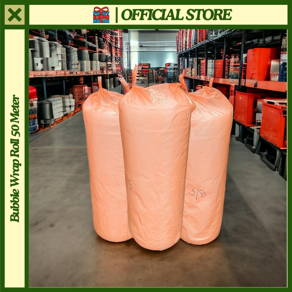 

[INSTANT] Roll Bubble Wrap Magelang Panjang 50 meter x Lebar 125 cm Hitam / Bening
