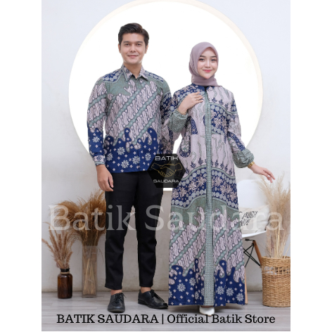 Gamis Syari Jumbo Busui Resleting Depan Kekinian Terbaru Motif Batik Kain Katun LD 130 Batik Saudara