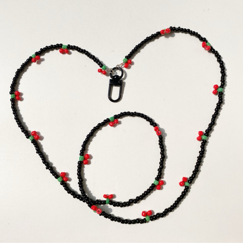 

Beads Lanyard - Cherry - Lanyard Manik
