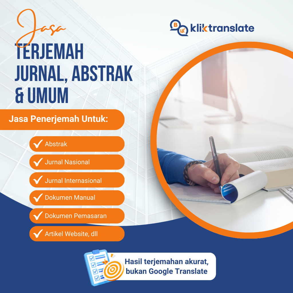 PENERJEMAH ARTIKEL, JURNAL, DAN ABSTRAK BAHASA INGGRIS