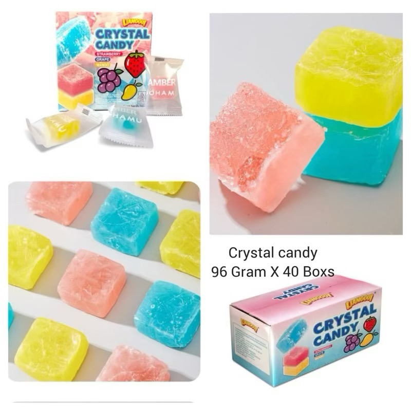 

1 Dus Crystal Candy Lianggui rasa aneka buah isi 40 bks reseller agen