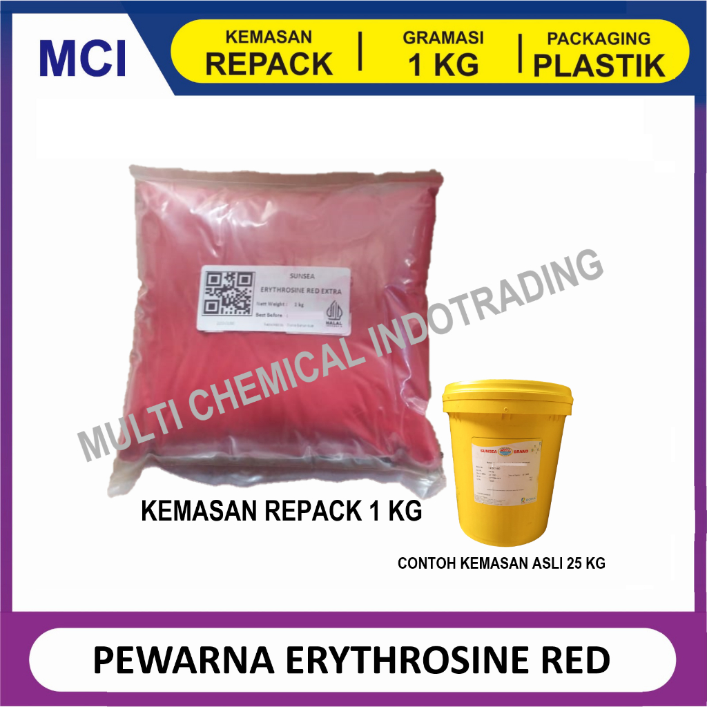 

PEWARNA MAKANAN PINK FOOD GRADE. ERYTHROSINE. 1kg
