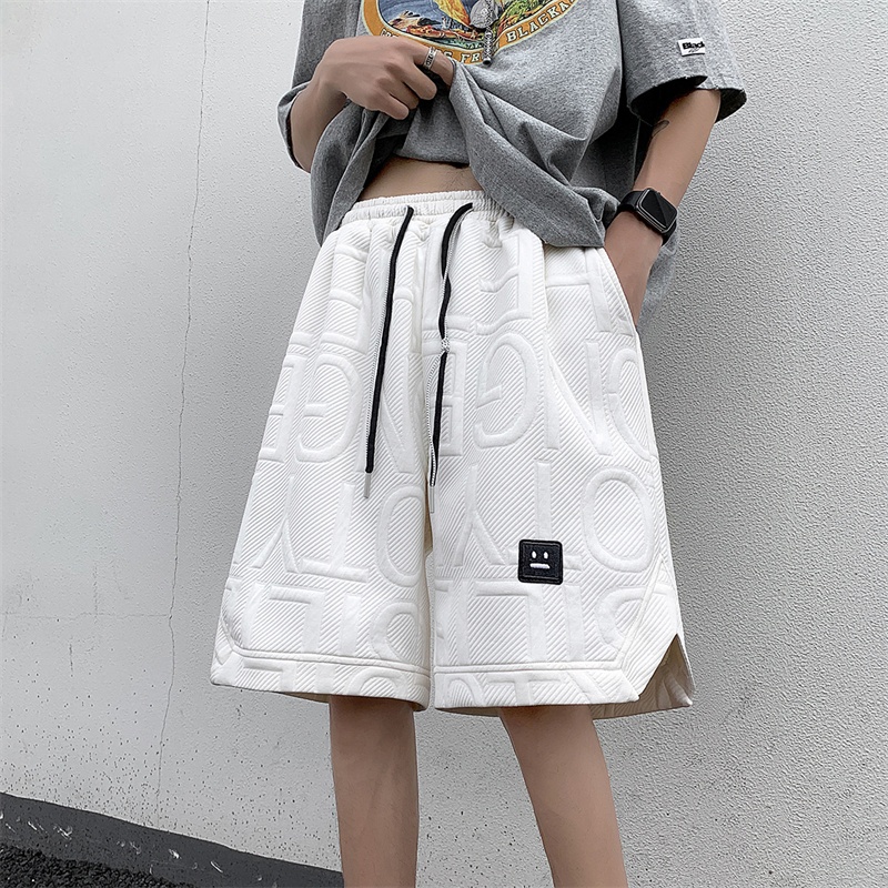 celana pendek pria distro santai baggy lepis cowok dewasa kekinian korean style celana pendek putih 