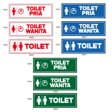 

LABEL PAPAN STICKER TOILET UKURAN 10 x 30cm