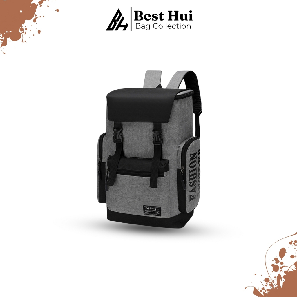 Tas Ransel Unisex Ransel Bahan Dolby Polyester Tas Laptop Terbaru Kekinian - WY16