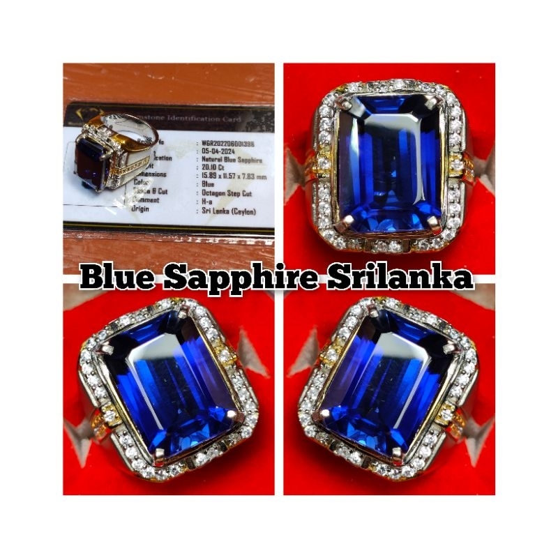 NATURAL BATU ROYAL BLUE SAPPHIRE SRILANKA