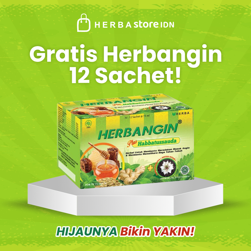 

Hadiah Promo 1 box herbangin isi 12 sachet