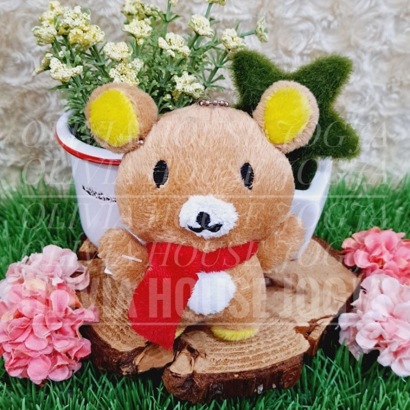 Gantungan Kunci Boneka Rilakkuma Ganci Boneka Rilakkuma Coklat