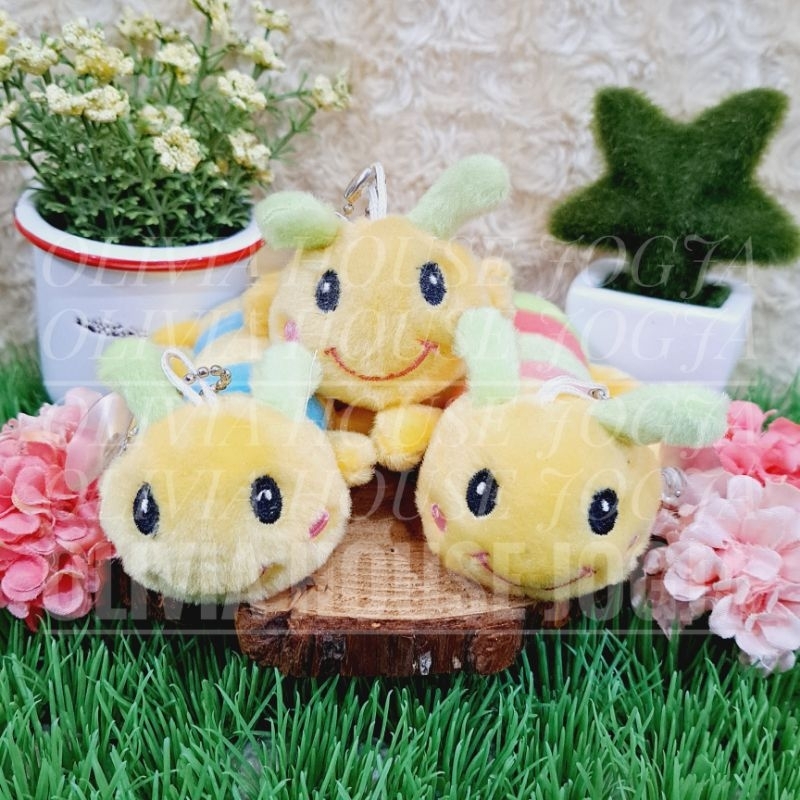 Gantungan Kunci Boneka Ulil Caterpillar Ganci Boneka Ulil Ulat