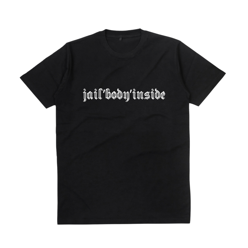 EVRM JBI kaos unisex font runcing jail body inside