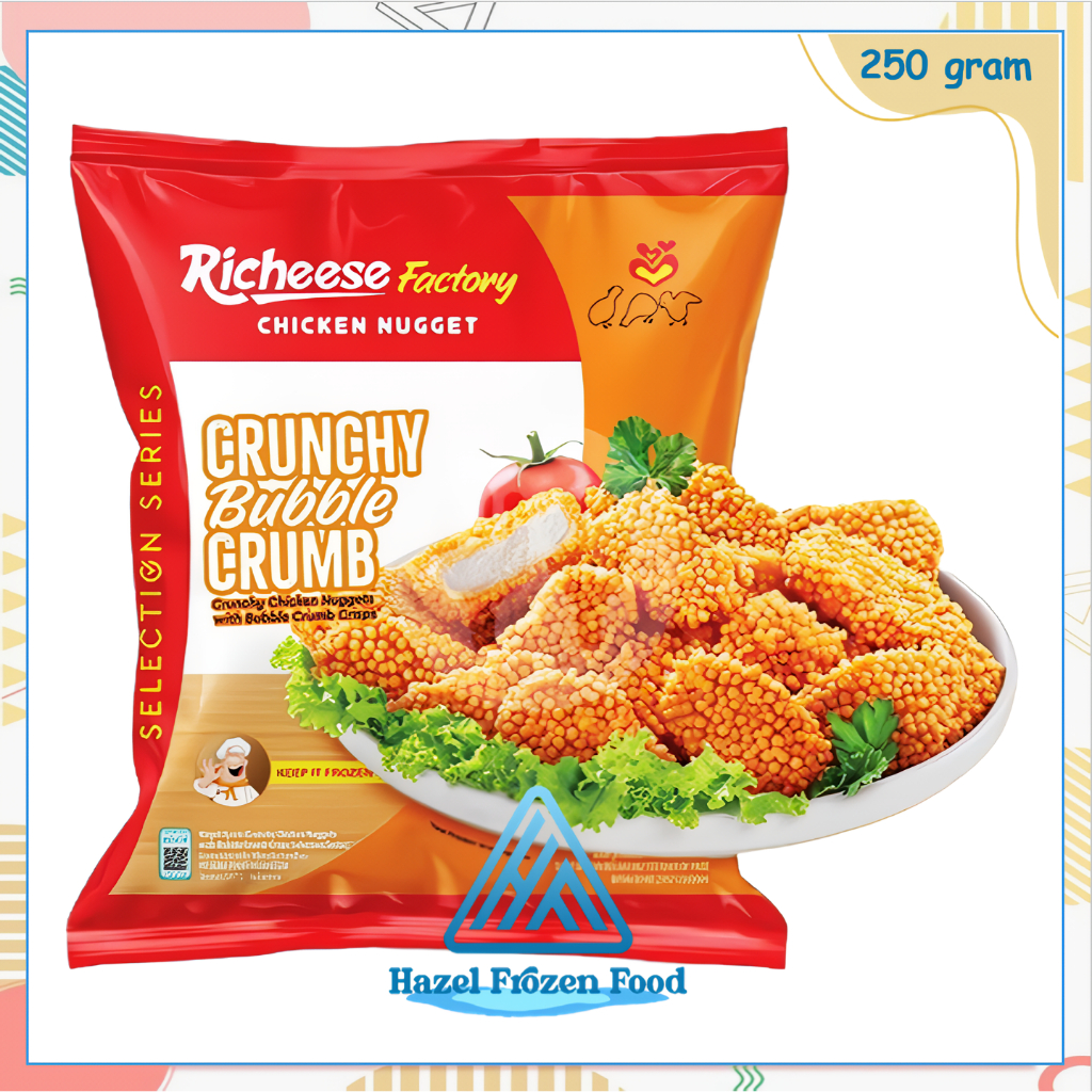

Richeese Factory Crunchy Bubble Crumb 250 g Frozen Food Karawang