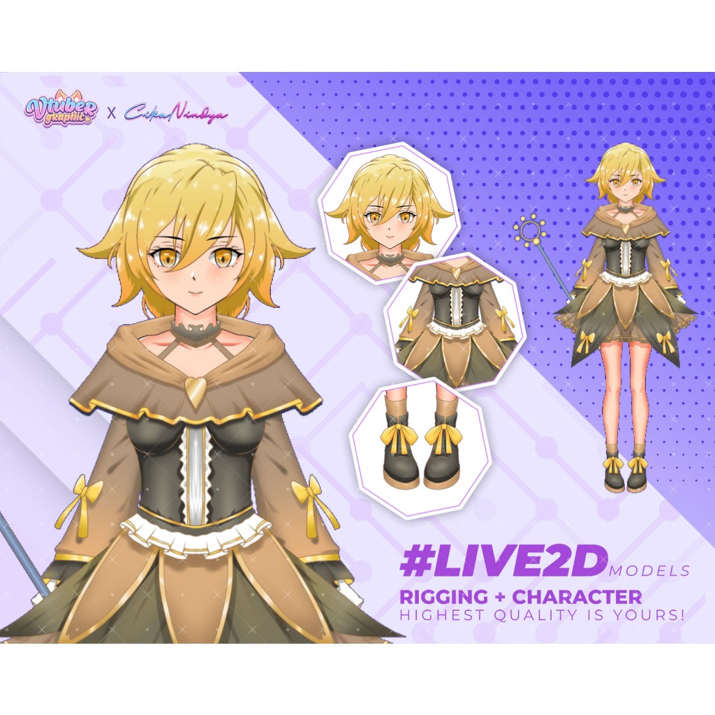 Hadirkan Karakter Virtual Anda dengan VTuber Live2D Model Berkualitas, Live2D Streaming VTuber, VTub