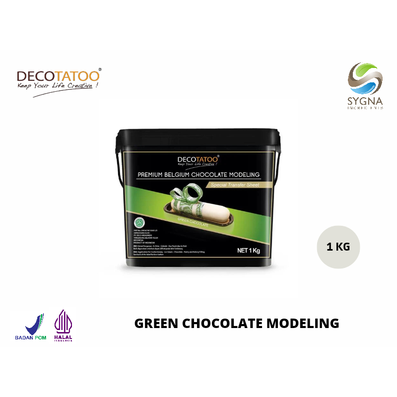 

Decotatoo Chocolate Modeling - Green Chocolate Modeling