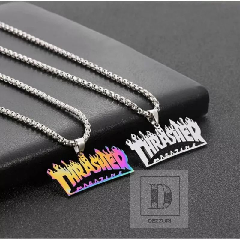 KALUNG TRASHER BAHAN TITANIUM PREMIUM ANTI KARAT DAN LUNTUR