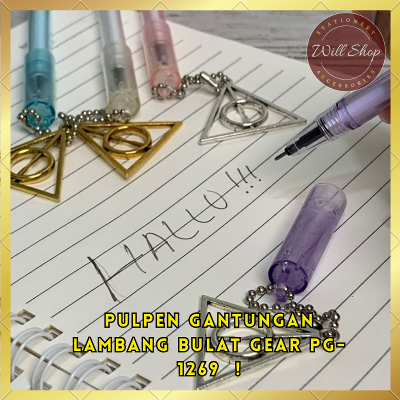 

PULPEN GANTUNGAN VARIAN 4 / 8 / 12 PCS LAMBANG LINGKARAN DALAM SEGITIGA PG-1268 / PEN GANTUNGAN DEATHLY HALLOWS HARRY POTTER TINTA HITAM BISA COD GROSIRAN