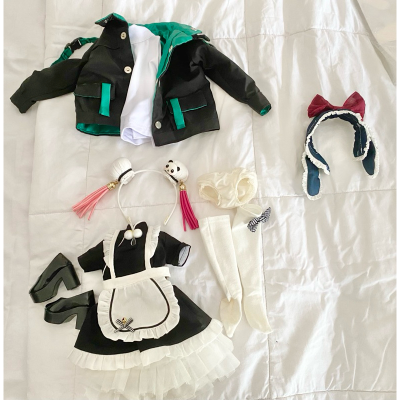 baju bjd 1/4 boneka ball jointed doll outfit clothes pakaian dress 1:4 rok celana kaos kaki baju min