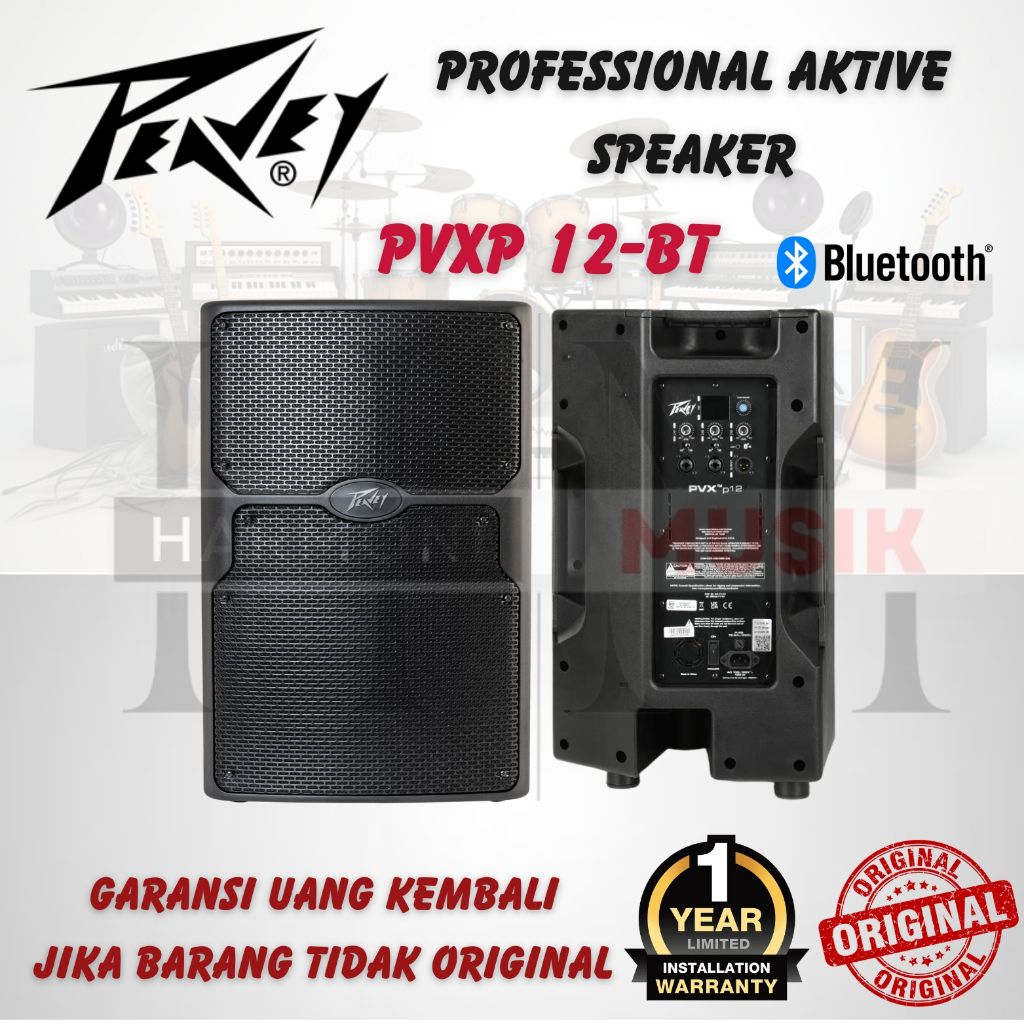 Speaker Peavey PVXp 12 inch Bluetooth Powered Speaker Aktif Peavey PVXP 12 BT