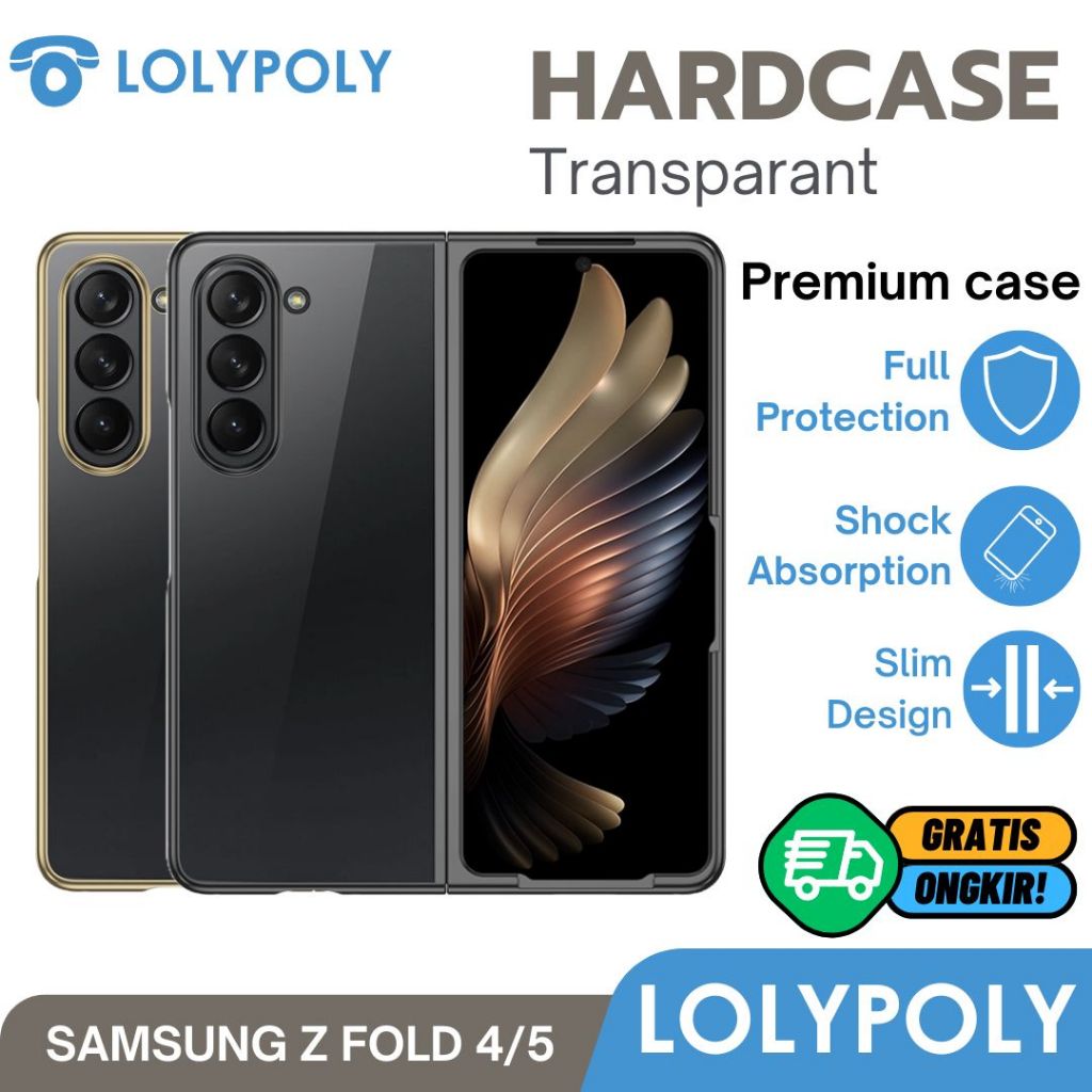 LOLYPOLY Hard Case Transparant For Samsung Z Fold 4 Z Fold 5