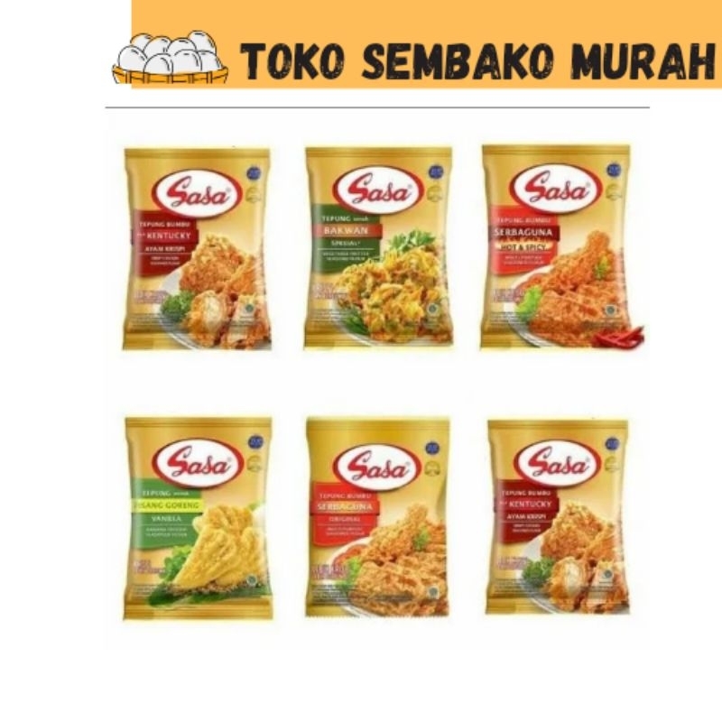 

TEPUNG SASA SERBAGUNA AYAM KRISPI PEDAS BAKWAN PISANG GORENG | SEMBAKO BUMBU MURAH