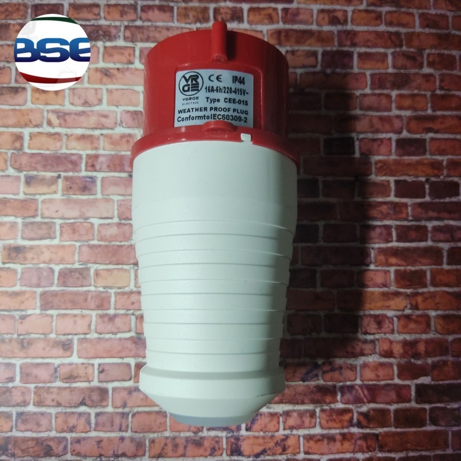 Industrial Plug Mounting VORGE Genset 5 Pin 5Pole 16A 015 Model CEE Steker 5pin 5 Pole 16 A 5Kaki 5 