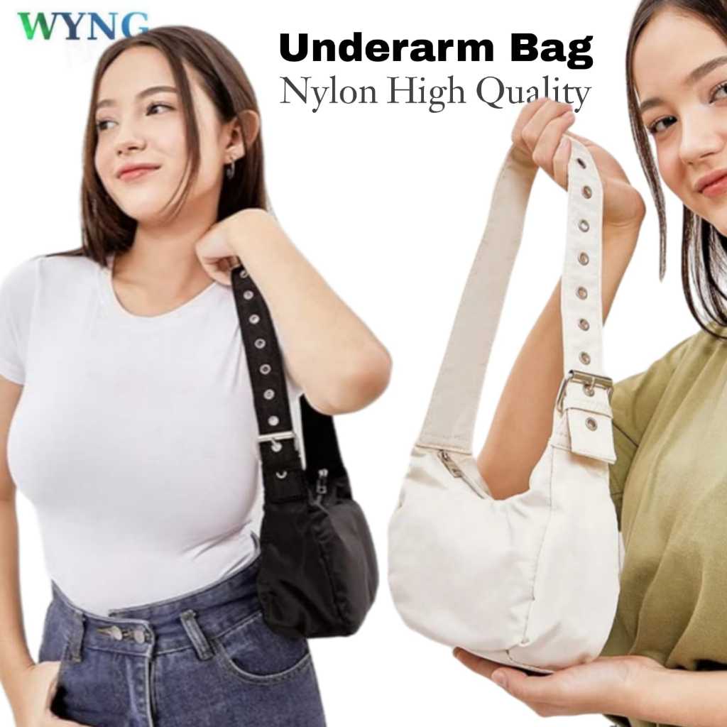 ZF - Shoulder Bag Nylon / Tas Bahu Bahan Nilon Premium Nomei Nylon Underarm Bag Selempang Wanita