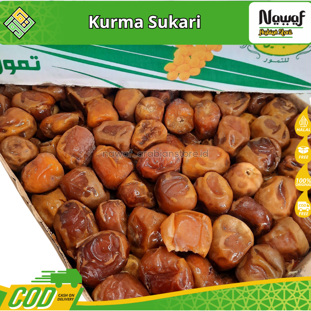 

Kurma Sukari Basah Al Qossim GradeA Wrapping Dus NR 1 BOX 3KG Oleh Oleh Haji Umroh