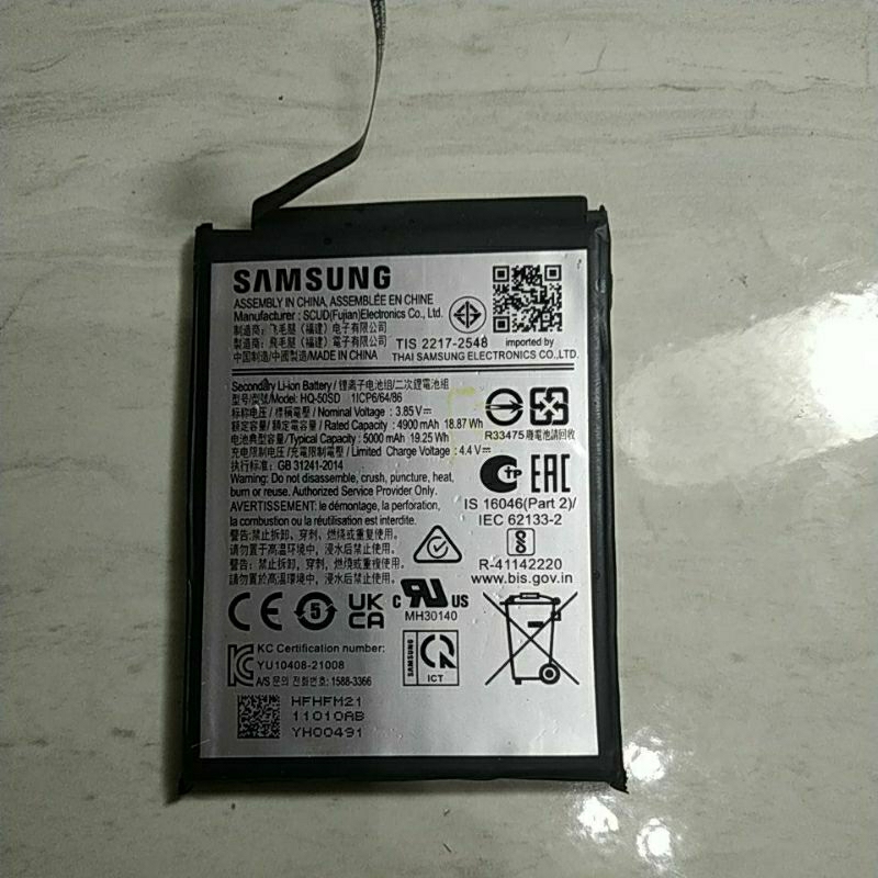 baterai bekas Samsung original A03/a03s/a02s HQ-50SD / SLC-50/HQ-50N/HQ-50S/WT-S-W1