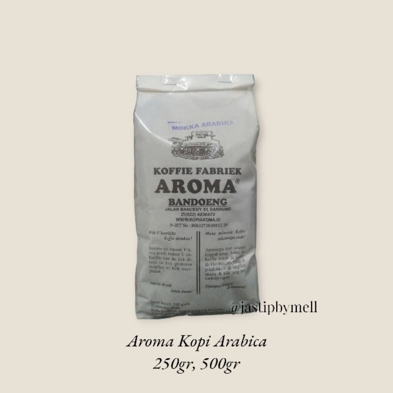 

Kopi Aroma Bandung 500gr 100% Original Fresh - Kopi Robusta, Kopi Arabica 500gr | Giling Halus/Medium/Kasar/Biji Kopi