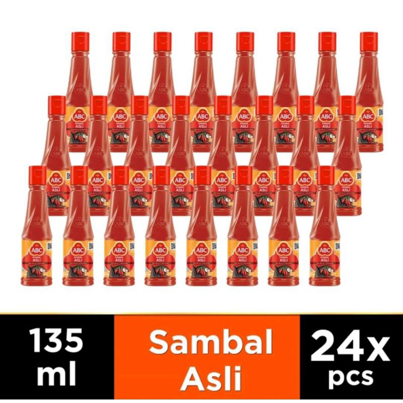 

ABC Sambal Asli 135 ml isi 24 pcs, paling hemat!