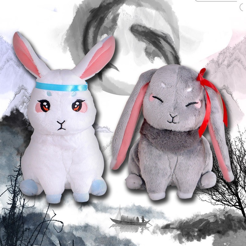 Set 2 boneka kelinci mo dao zu shi lan wangji wei wuxian