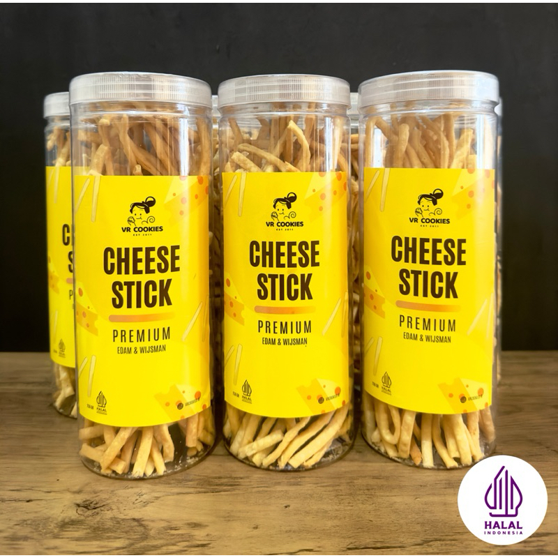 

Cheese Stick Premium 250gr | Keju Edam & Wijsman - Jar